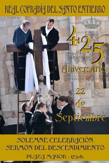 Alcantarilla participará en el 425 aniversario de la fundación de la Real Cofradía del Santo Entierro de Zamora